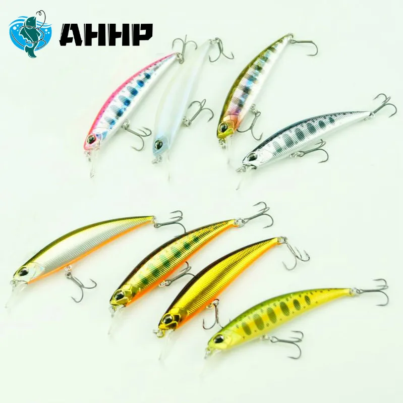 

AHHP 50mm 4.5g Minnow Lure Pesca Artificial Hard Bait Jerkbait Bass Fishing 50S, 11 colors