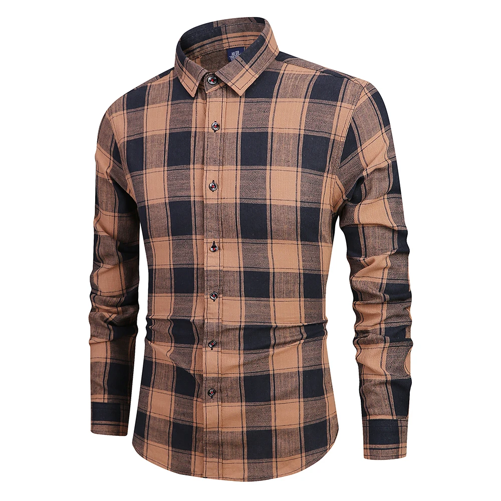 

Custom top selling plaid flannel maxi checked shirt for mens, Customized