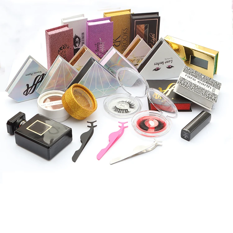 

Eyelash luxury package false eyelash colorful box Original production different styles eyelashes packaging box, Colourful boxes