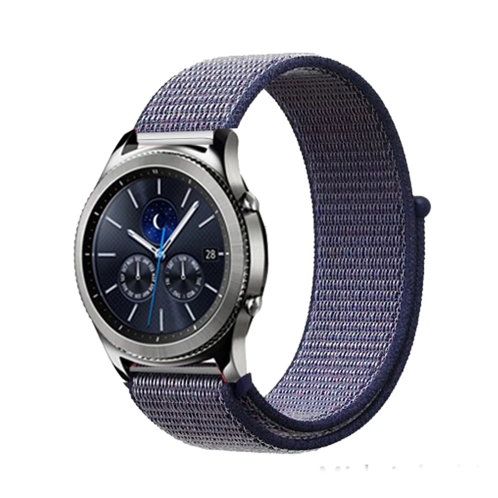 

20mm 22mm Soft Nylon Watch Bands for Samsung Galaxy Watch 46mm Watch 3 45mm Gear S3 Frontier Classic Sport Strap Wristband