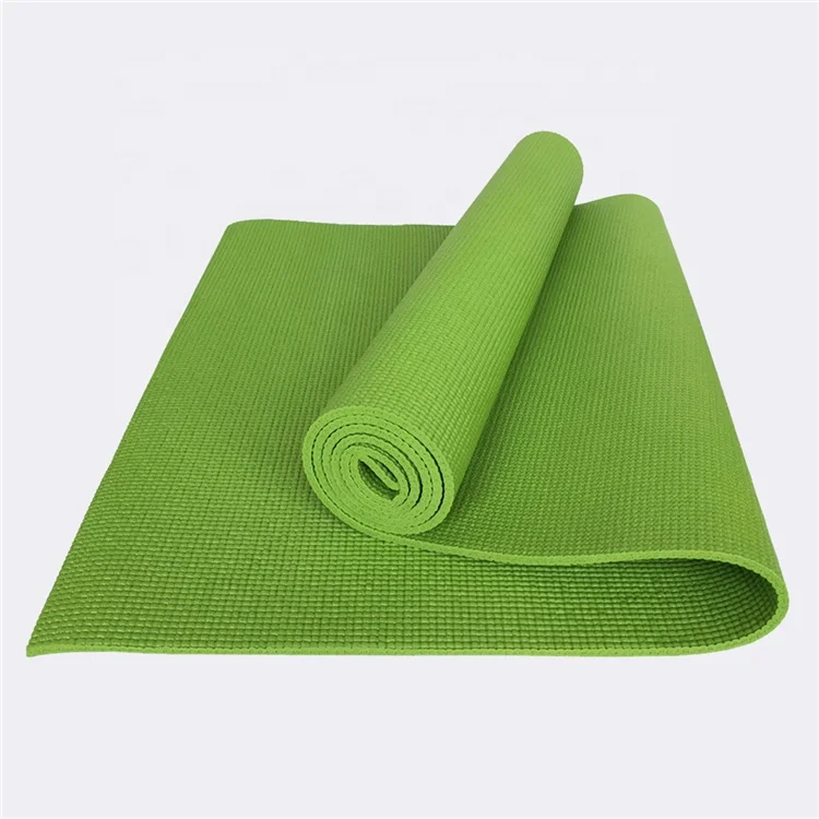 

Eco Friendly High Quality Custom Logo Printed Non-Slip PVC Yoga Mat With Carry Strap Bag, As picture