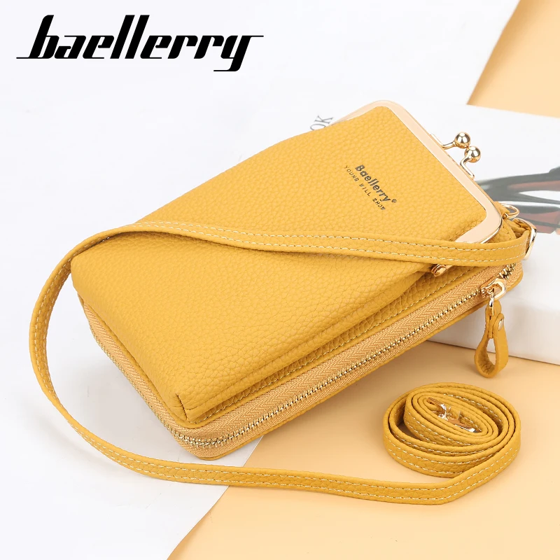 

New design baellerry pu leather messenger bag for women purse popularcarteras para mujeres women mobile phone bag