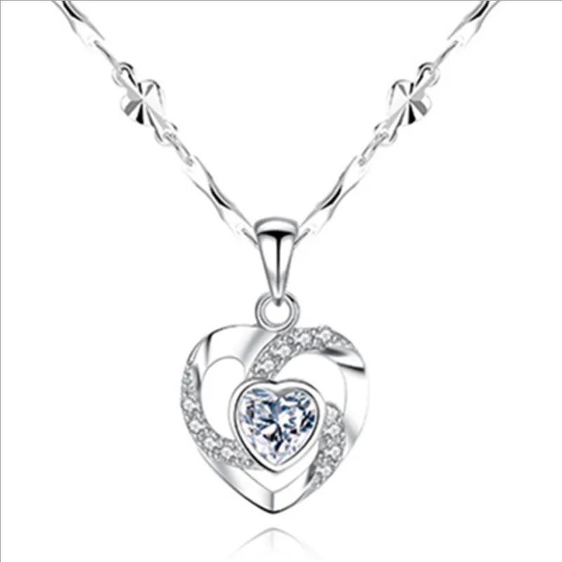 

2022 Fashion Jewelry Heart Necklace Multi-style Simple and Atmospheric Amazon Hot Sale Valentine's Day Jewelry
