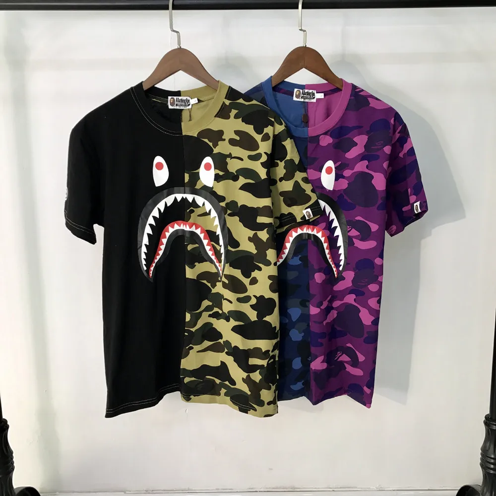 

Lovely Fashion Camo Tshirt Men 100 Cotton Camouflage Bape T Shirt with Good Price, Customized colors