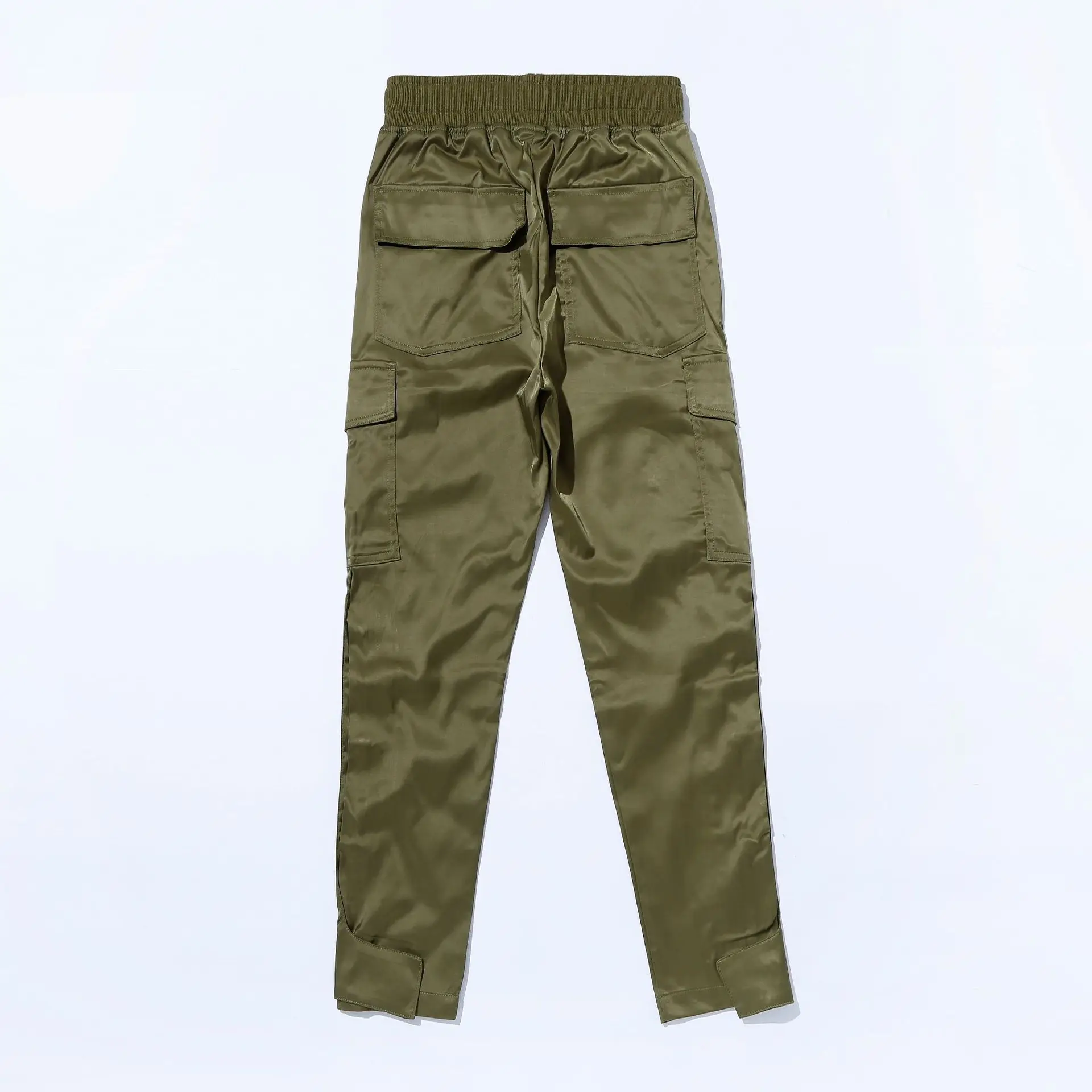 

Purple wind company custom Male Fashion Elastic Waist polyester Cargo Pants For Men, Picture