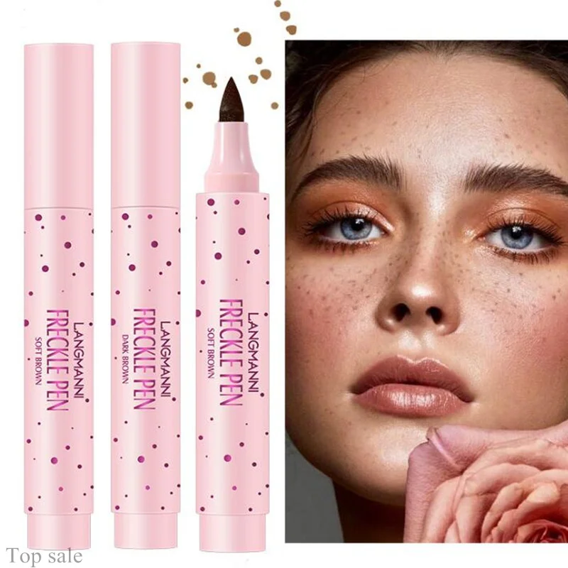 

New brand custom logo beauty cosmetics natural make up freckle moles pen fake mole imitation freckles pen