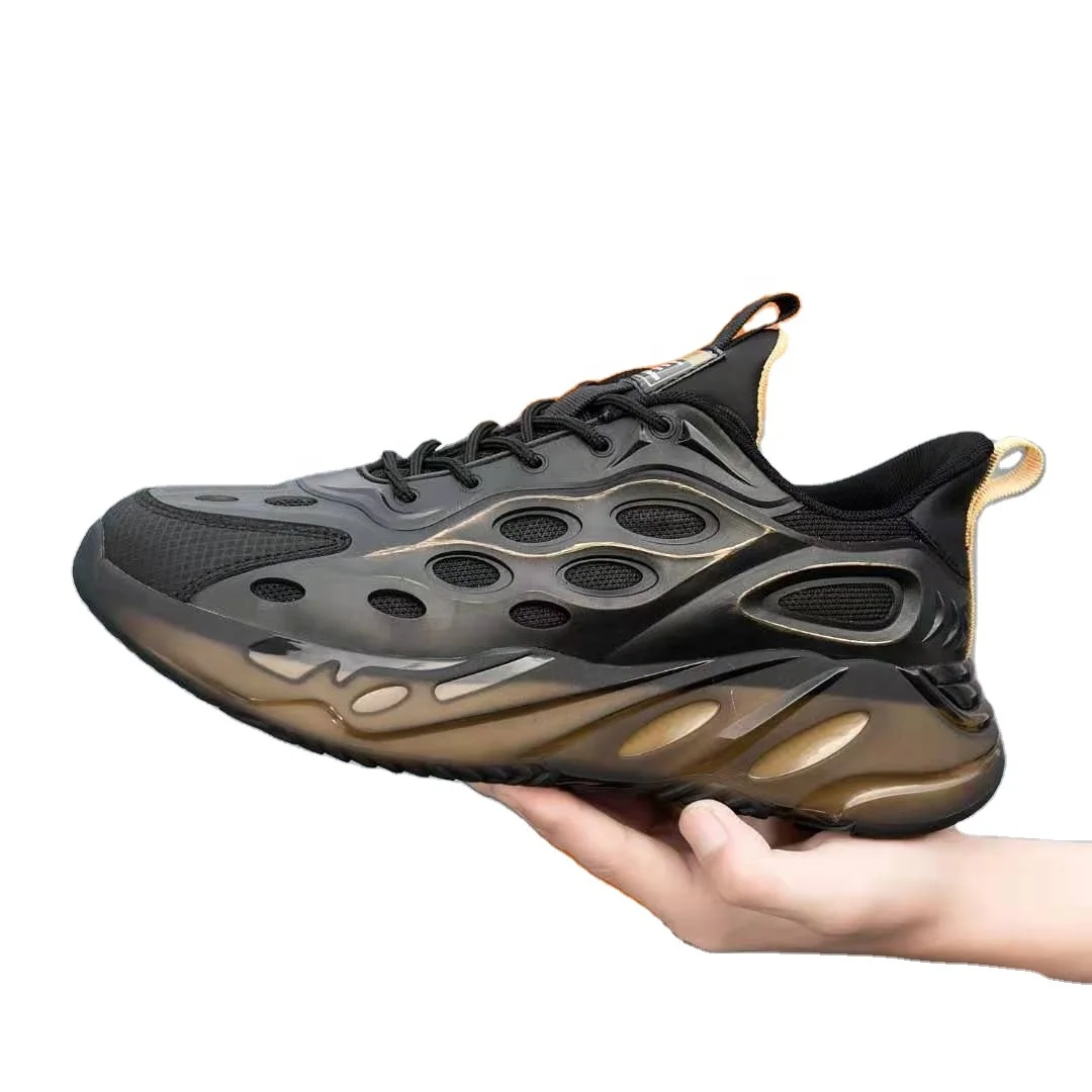 

New Dark Night Reflective Sports Shoes Comfortable Breathable Leisure Shock-absorbing Lightweight Running Men's Shoes