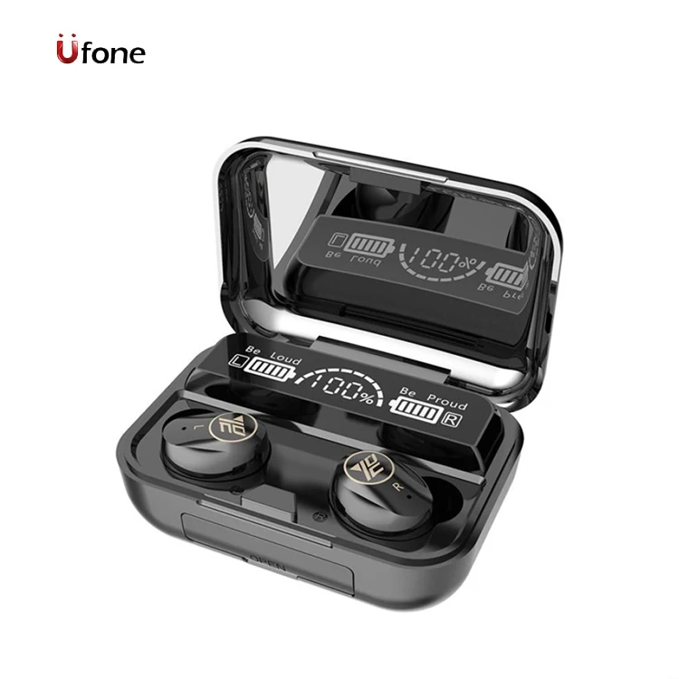 

Ufone Touch Control Wireless Headphones M16 Tws With 3500mAh Charging Box Earphone And Led Digital Display