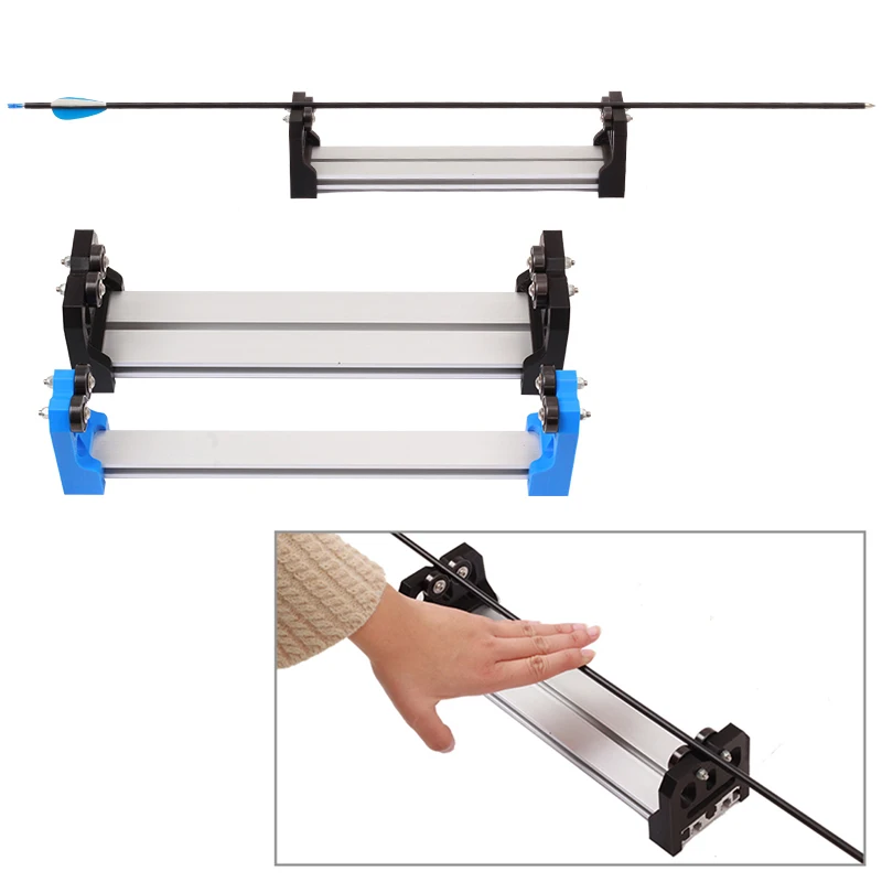 

Aluminum Alloy Arrow Selector For Glass Fiber Carbon Arrow Straightness Test, Black/blue