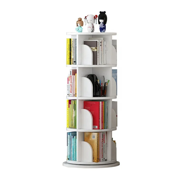 
Haichuan dolphin household space saving floor standing multi-function rotating book shelf for kids 
