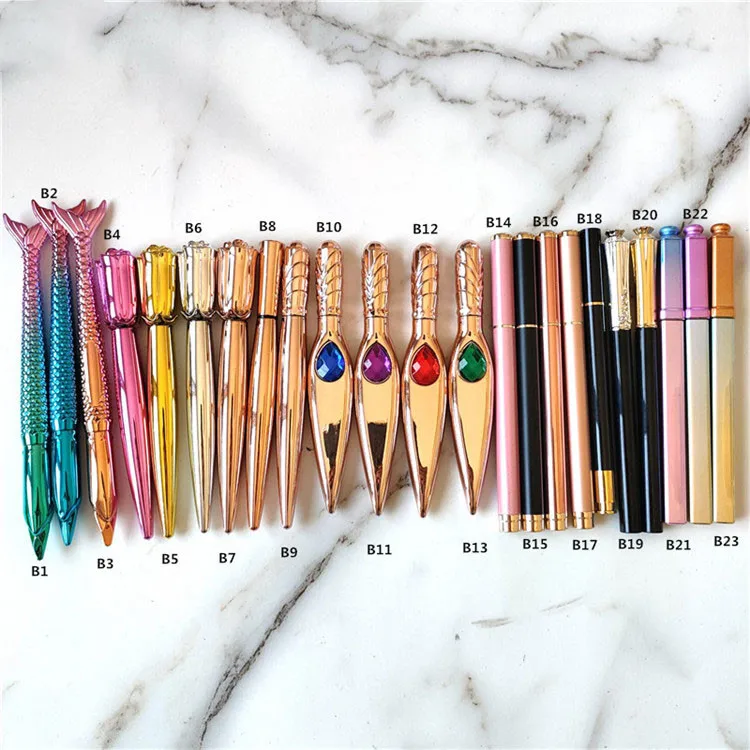 

Newest waterproof smooth sticky liquid tube rose gold eyeliner lash glue eyelashes pen adhesive eyeliner pen for strip eyelashes, As picture shows