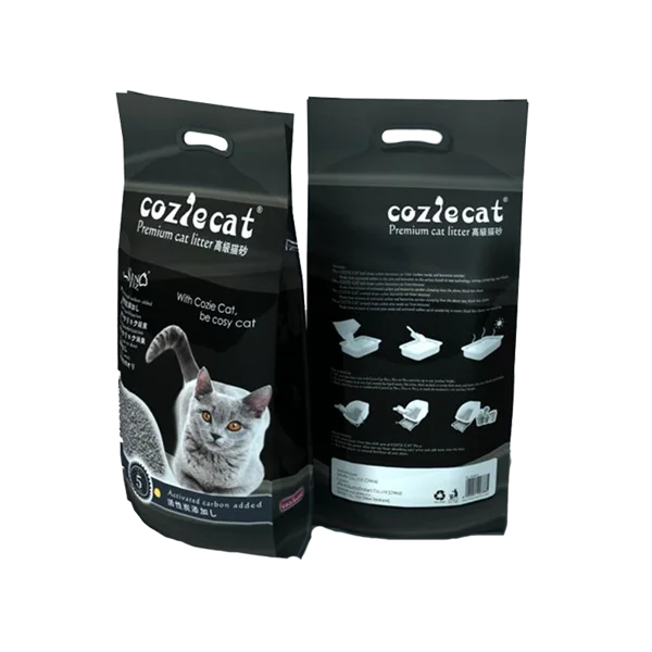 

Cat Klump Cat Litter Eco-friendly Bentonite Carbon Charcoal Added natural clumping cat litter sand