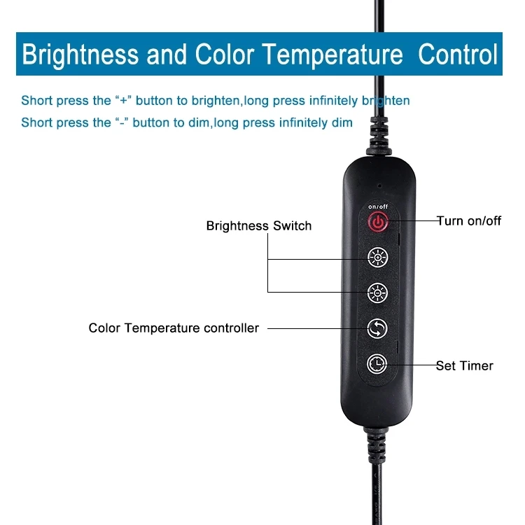 USB Powered Remote Control Flexible Home Office Study Reading Room Clip LED Table Night Lamp