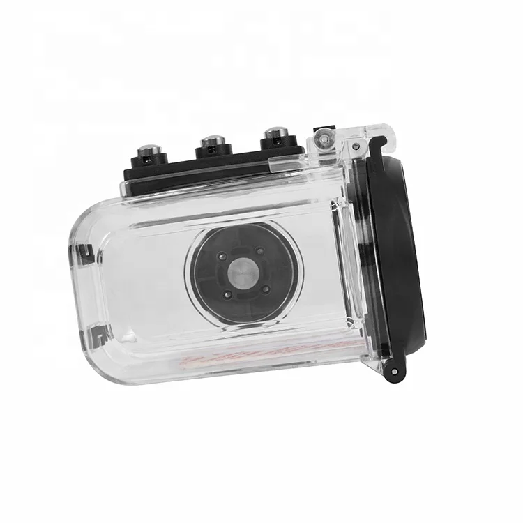 

Underwater using 4k HD Action Camera Accessories IPX7 60M Waterproof Case for digital camera 4k camcorder 1080P live streaming, Transparent