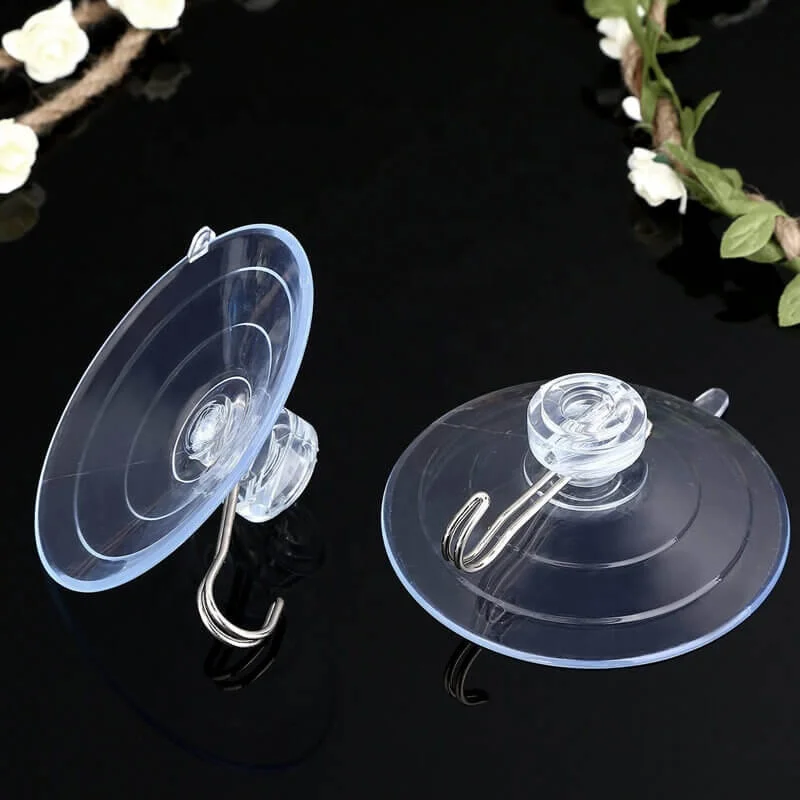 
Clear 20mm New Desgin Transparent Professional Plastic suction cup with hook 