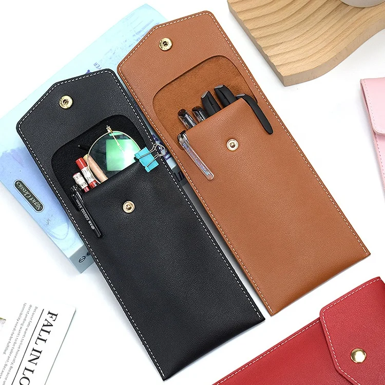 

Creative Pu Pencil Bag Promotional Gift Stationery Pouch Pen Holder Leather Case