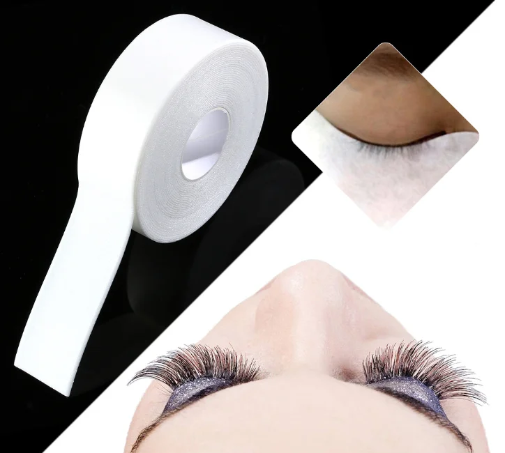 

5M Roll Medical Foam Sponge Lash Tape Lint Free Eye Pads Under Patches Eyelash Extension Tape, White,skin color,black