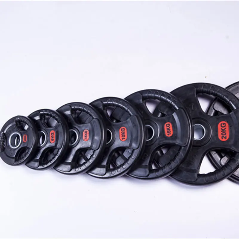 

Gym Use Barbell Bumper Dumbbell Weight Plates Rubber Cover Barbell Weight Plate 7.5KG