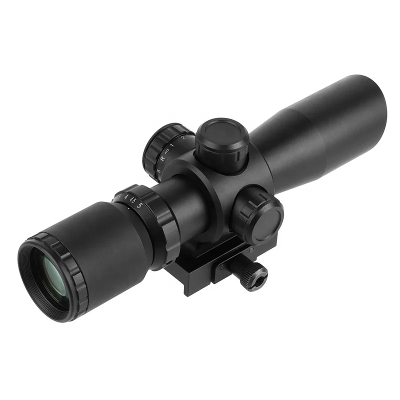 

Tactical 1.5-5x32 short scope guns real sight armas weapon riflescope red dot green illuminated optical sight hunter