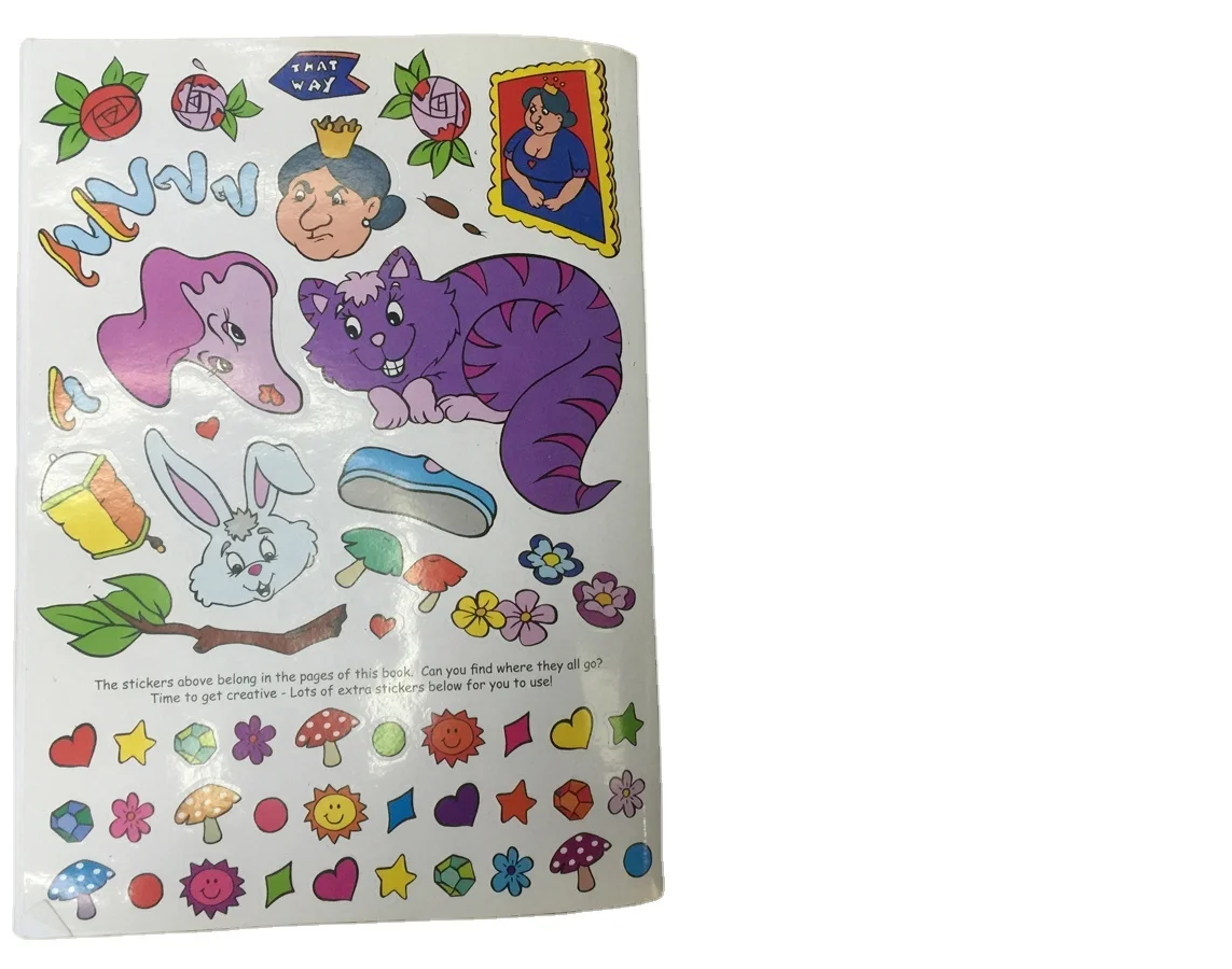 

2021 custom on demand wholesale soft cover coloring kids fairy tale activity book with stickers