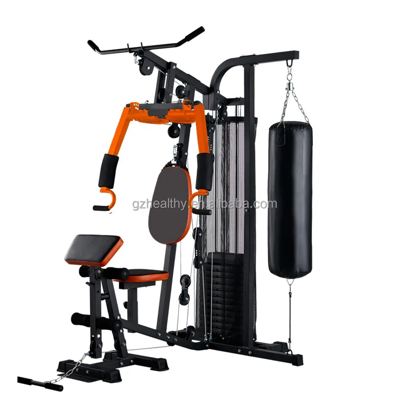 

Best-selling worldwide 2018 Hot Sale Multi Station HOME GYM HG480 with Punching Bag &Dumbbell, Oem
