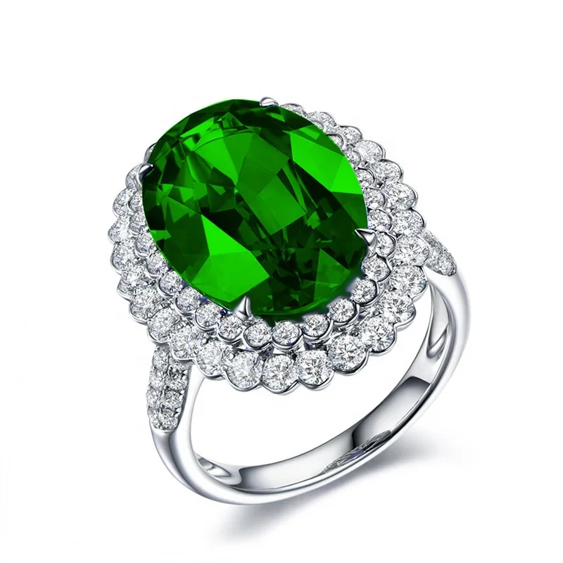 

Fashion Jewelry Blue Oval Gemstone Ring For Women Birthstone CZ Adjustable Ring Fine Jewelry Gift, Picture shows