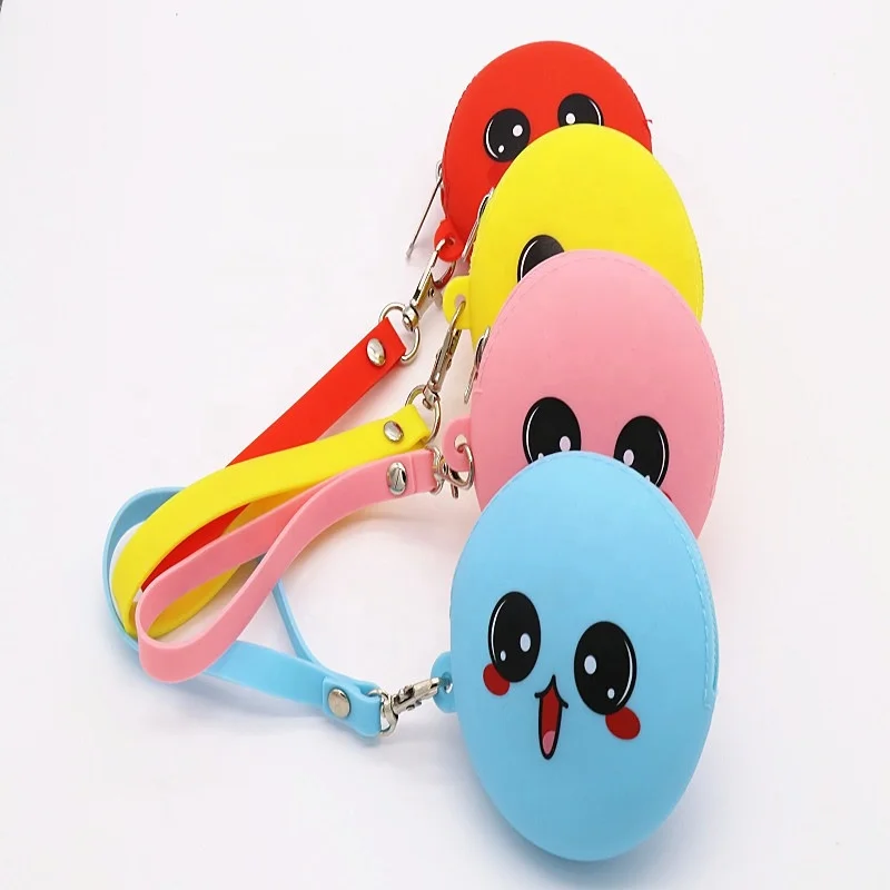 
Cheap custom cute round shape silicone woman purse 