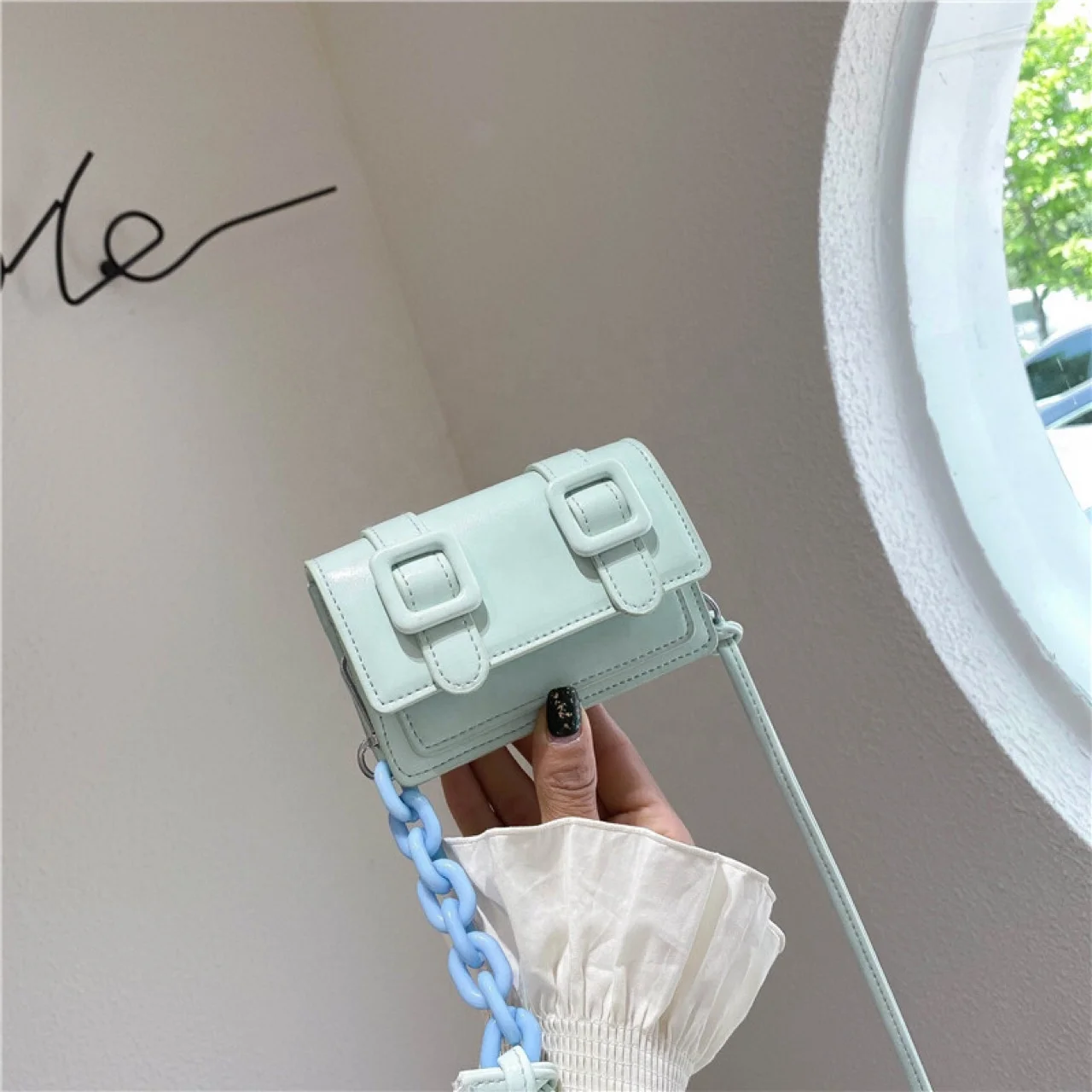 

Women'S Summer Wild Mini Bag New Fashion Shoulder Bag Over-The-Shoulder Bag Candy-Colored Solid Color Handbags Crossbody, 6 colors