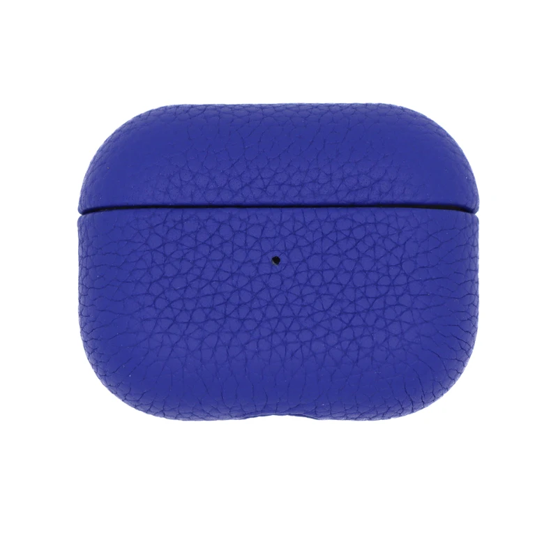 

Custom Luxury Protective Pebble Genuine Leather Case For Airpods