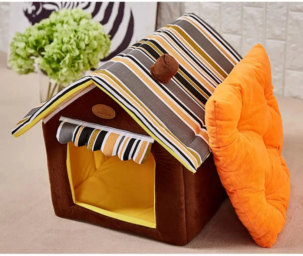 Little Live Houses For Dogs Indoor Cleaner Heated Dog Cat Plush Pet House Dog Tent