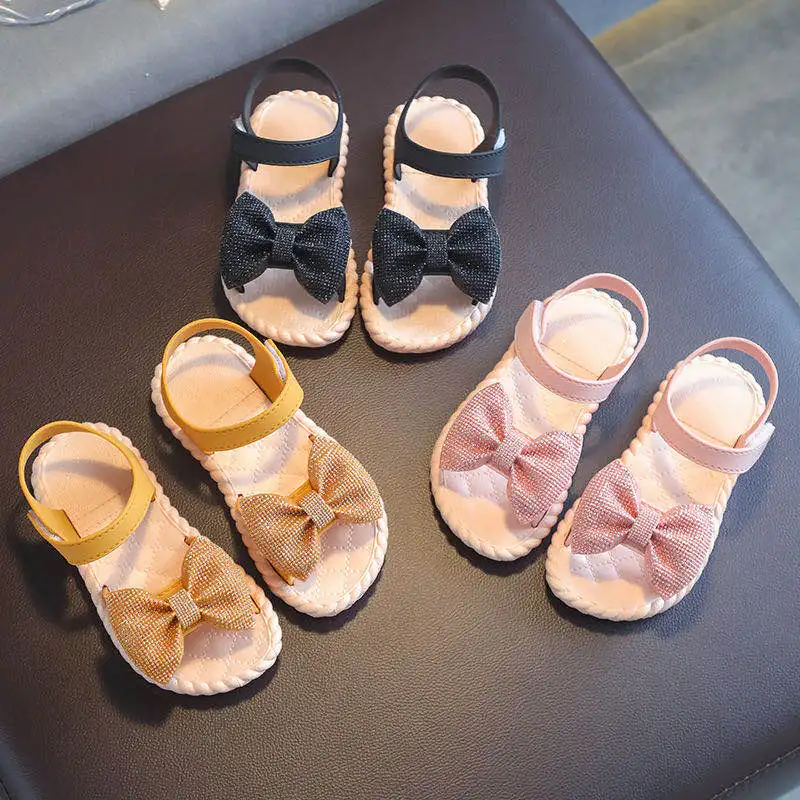 

formal summer casual sandals sequin dress custom fashion girls kids shoes for children's
