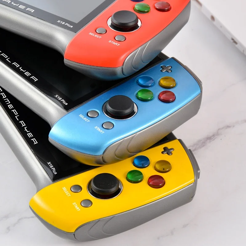 

64Bit X19 Plus Handheld Console Game Super nintendos Games Console Keychain, Red blue/ red yellow/ red