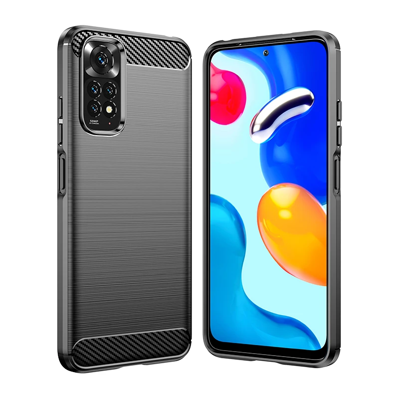 

Hot Sale Carbon Fiber Case Mobile Phone case Shockproof Back Cover For Xiaomi Redmi note 11s 11 pro global version