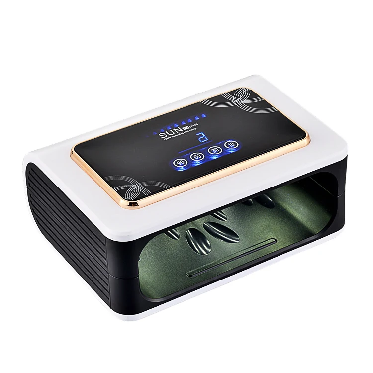 

2021 New Professional Gel Nail Lamp High Quality 150W Sun UV Led Nail Dryer Lamp For 2 Hands, Rose gold & sapphire blue