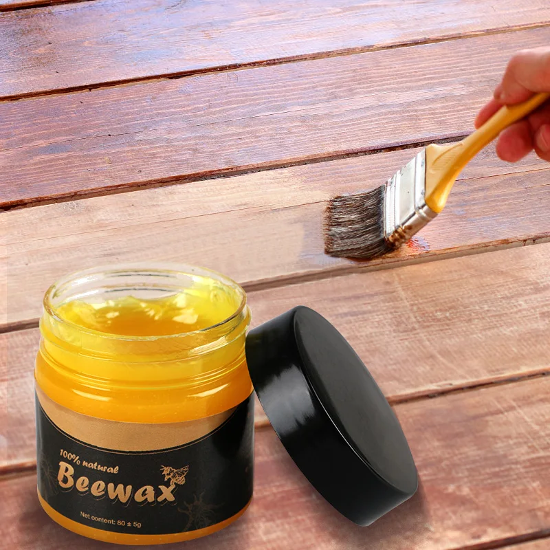Wood Seasoning Beewax Wood Care Wax Home Cleaning Polished Waterproof Wear-Resistant Natural Beeswax Furniture Maintenance