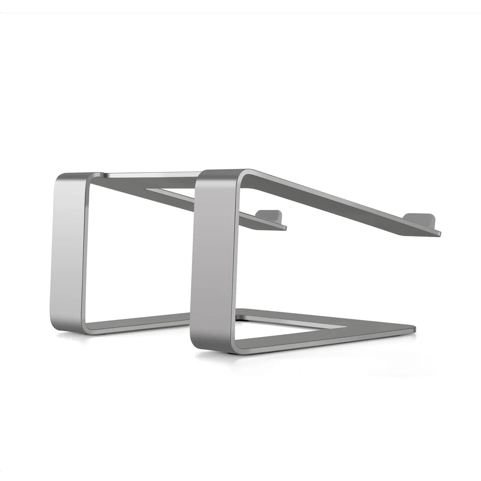 

UPERGO Aluminum 10-17inch Laptop Stand for Office Desktop 11-17"laptop Stock, Silver/dark grey