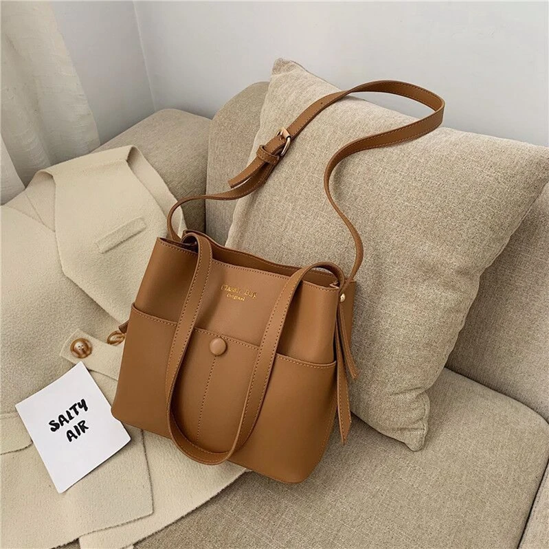 

S1069 Western style small 2020 spring and summer new fashion bucket Korean retro messenger shoulder