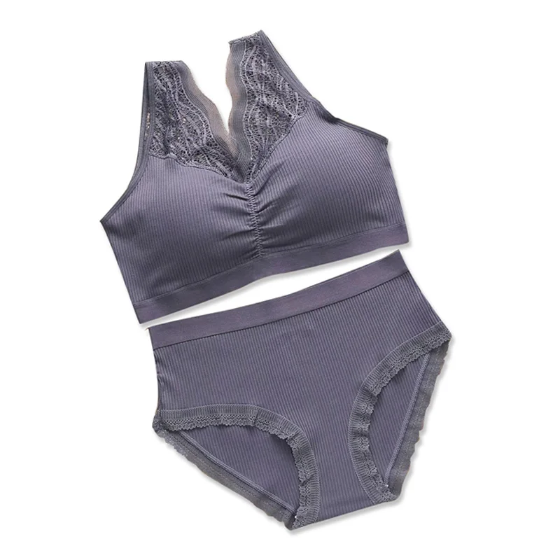 

China Good Quality High Resilience Woman Underwear Private Label Lady Women Bra Underwear Set