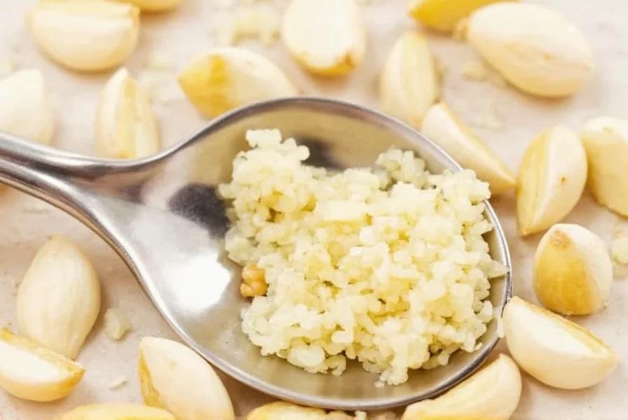how many teaspoons of minced garlic equals a clove