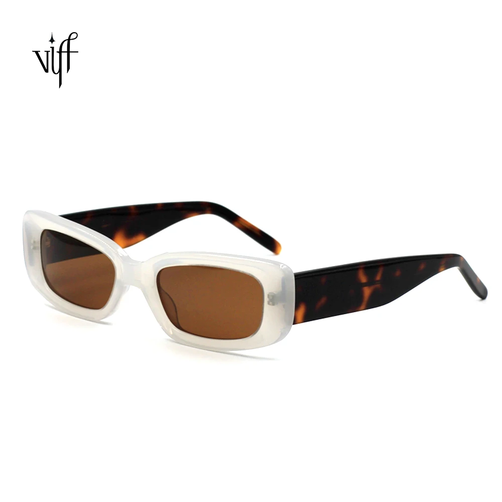 

VIFF HA17060 Sun Glasses Acetate frame Sunglasses Small Square Acetate Frame Customize LOGO Women Acetate Sun Glasses