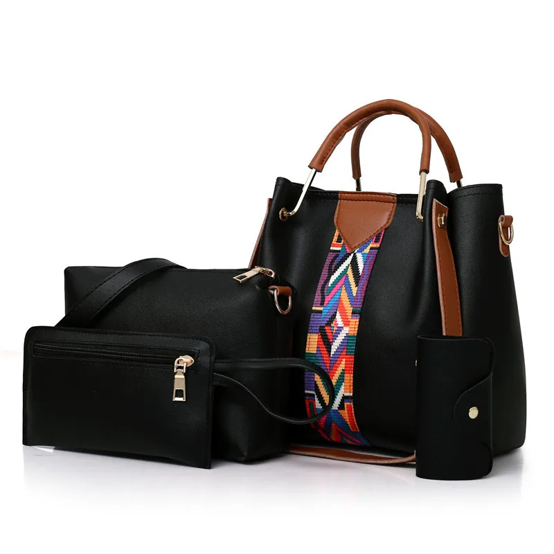 

Fashion Cheap Price Lady Handbag Women Bag sets 2021 PU Handbags 4 Pcs in 1 Set