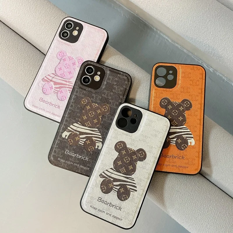 

Suitable for iPhone mobile phone case tide brand luxury mobile phone case for iPhone 13//12pro max leather protective cover