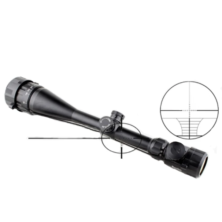 

Stock wholesale Bu optical sight 6-24x50 AOE shockproof Long Range Speed aiming hunting sight rifle scopes for pcp air gun, Black