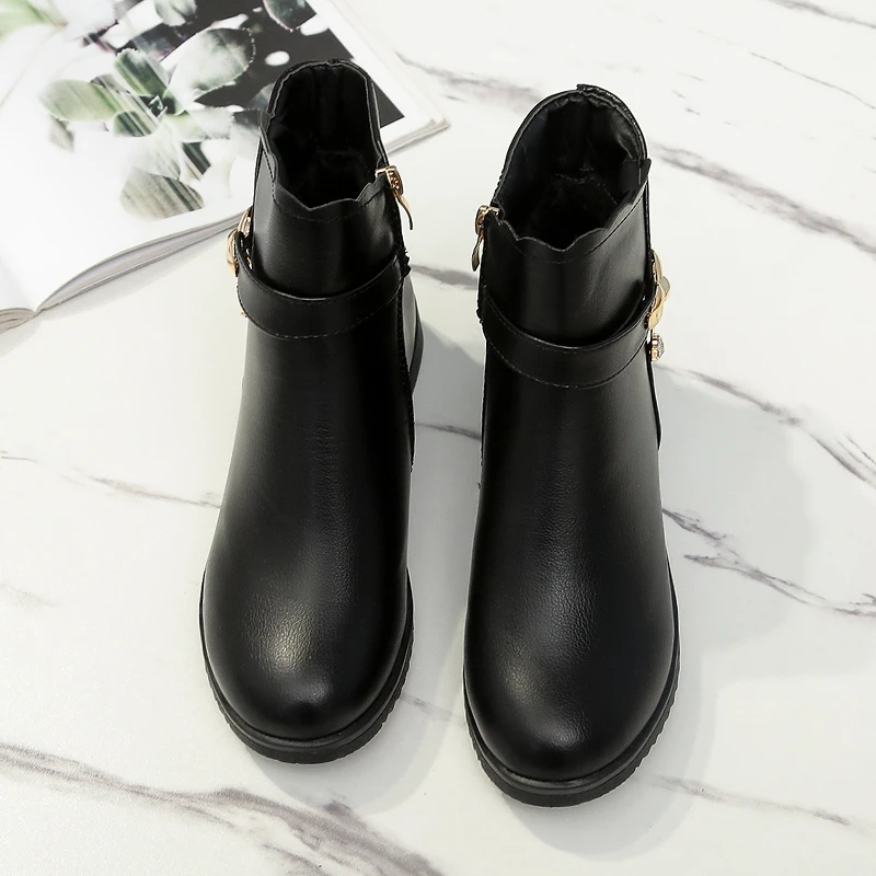 

Dropshipping Hiking Ladies White Chukka Boots Horse Hoof Winter Martins Chaussures Fille Hiver Bottines Over The Knee Boots