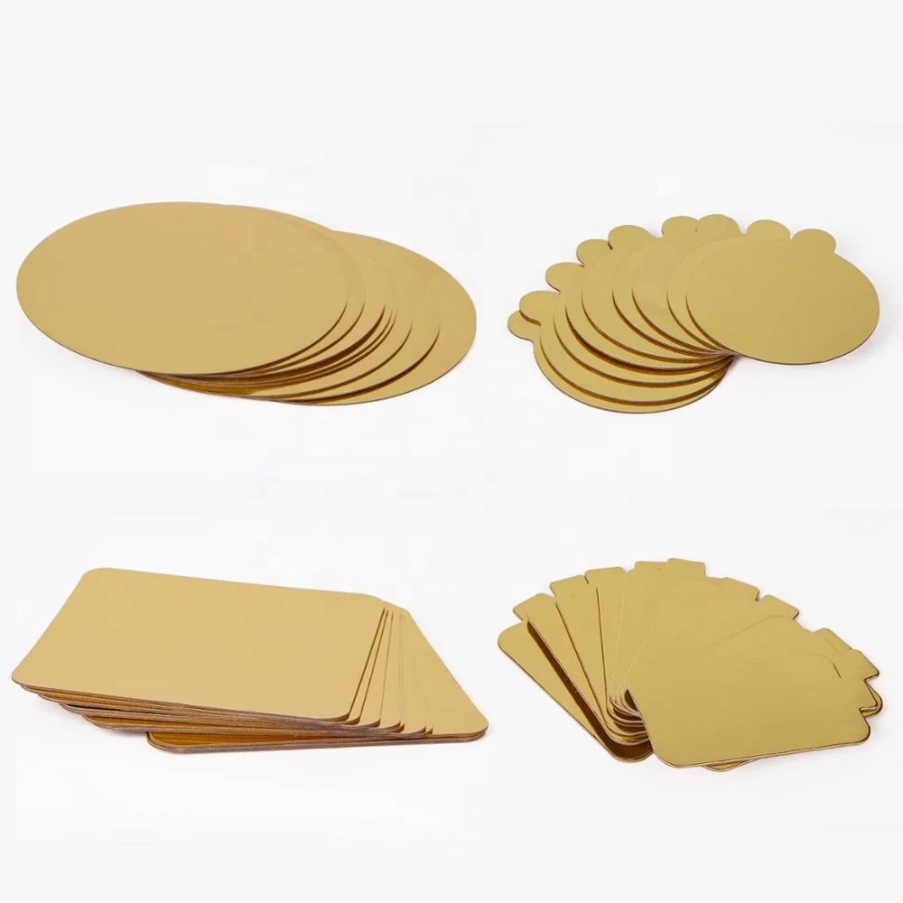 
Gold/silver chipboard cake board round,Mini cake paper board 
