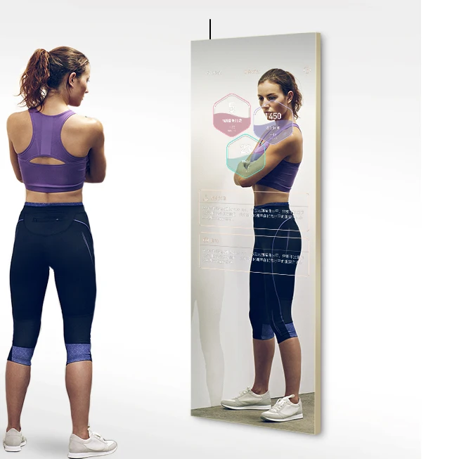 

Factory wholesale Wifi Touch Screen smart gym mirror fitness training workout mirror