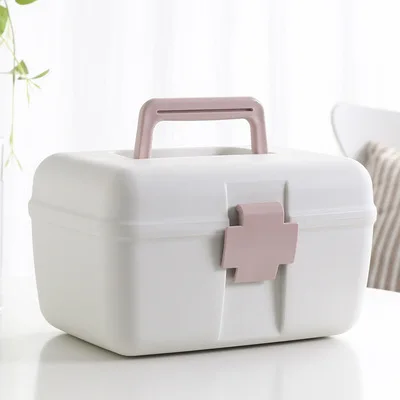 

Portable And Convenient Medicine Box, Double-layer Compartment Medicine Box, Household Medicine Box, Medicine Storage Box