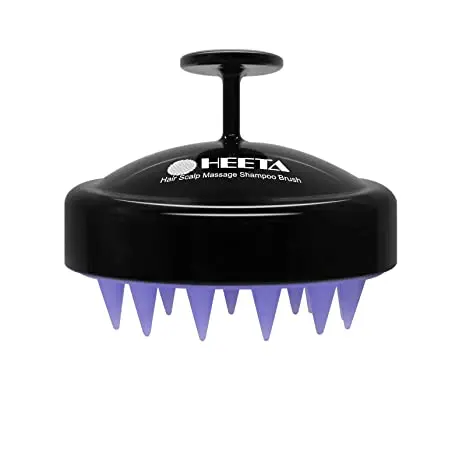 

Hair Shampoo Brush Heeta Scalp Care Hair Brush with Soft Silicone Scalp Massager (Black), Customized color
