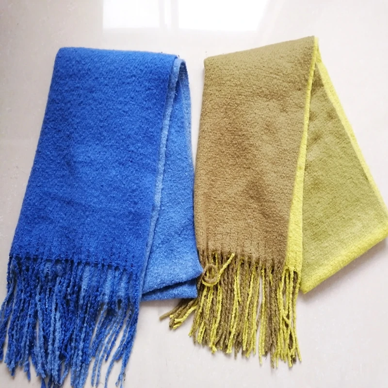 100% 再生涤纶双色吊带围巾 - buy 再生聚酯围巾,双色围巾,吊带围巾