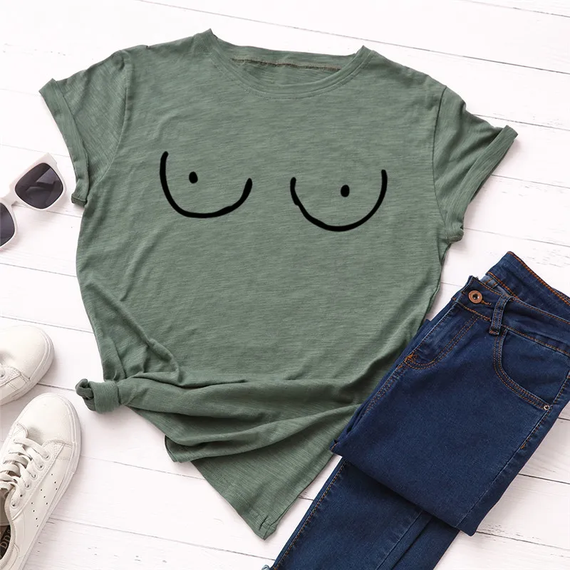 

2021 Wholesale summer clothing custom t-shirt printing design plain casual t shirt women, Customized color